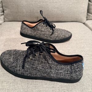 Toms Black and Gray Women's Shoes